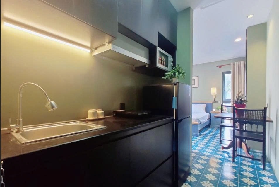 Phòng trọ Studio 30m2 tại PTC House Võ Văn Tần - Quận 3 - Phòng bếp