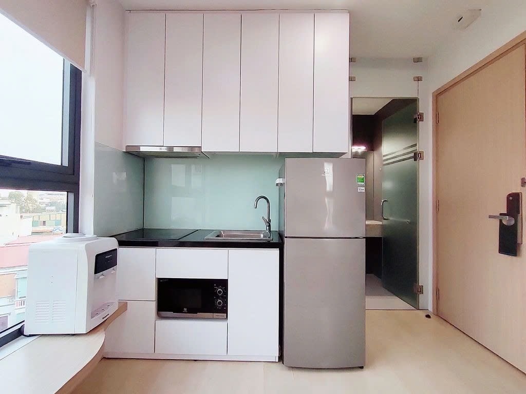 Phòng trọ Studio 28m2 tại PTC House 1 Đào Tấn - Ba Đình - Phòng bếp
