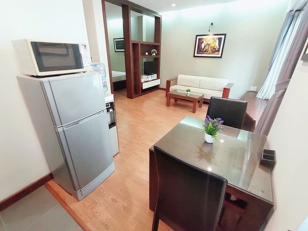 Phòng trọ Studio 40m2 tại PTC House 1 Liễu Giai - Ba Đình - Phòng khách