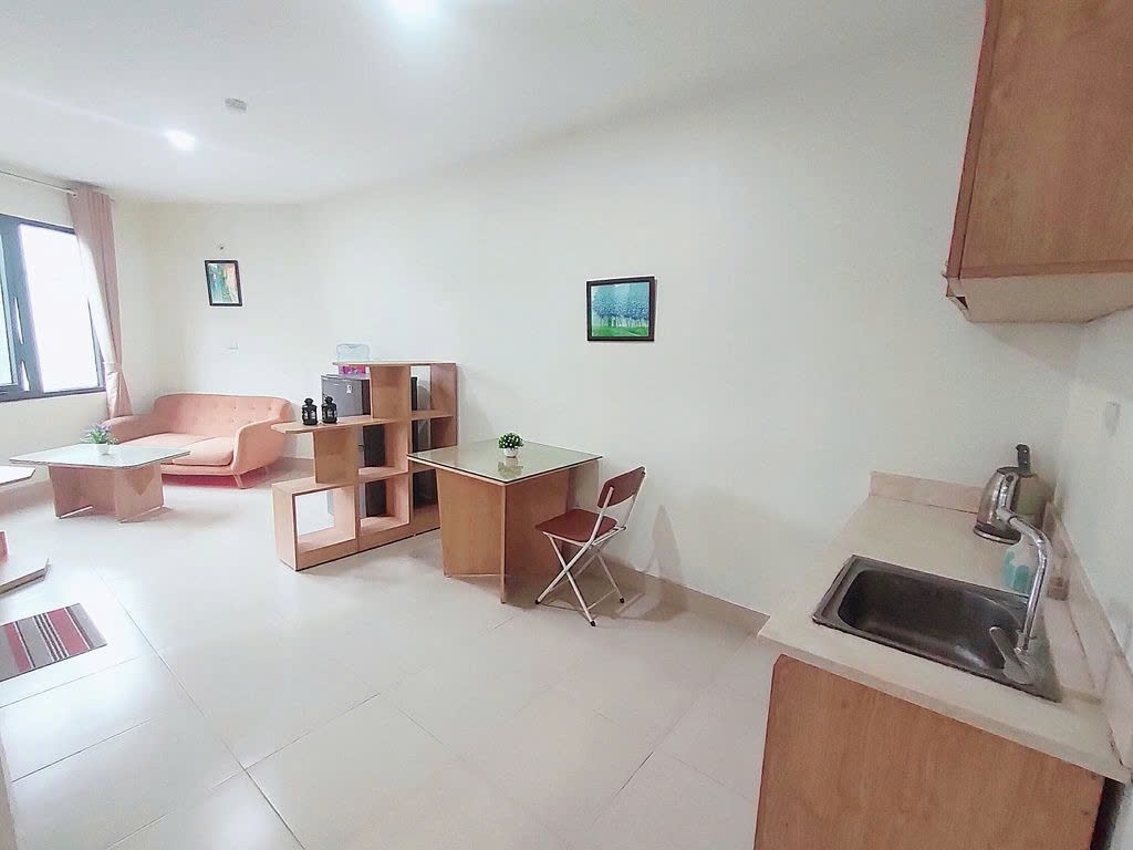 Phòng trọ 1 Phòng ngủ 40m2 tại PTC House Trung Kính - Cầu Giấy  - Phòng khách