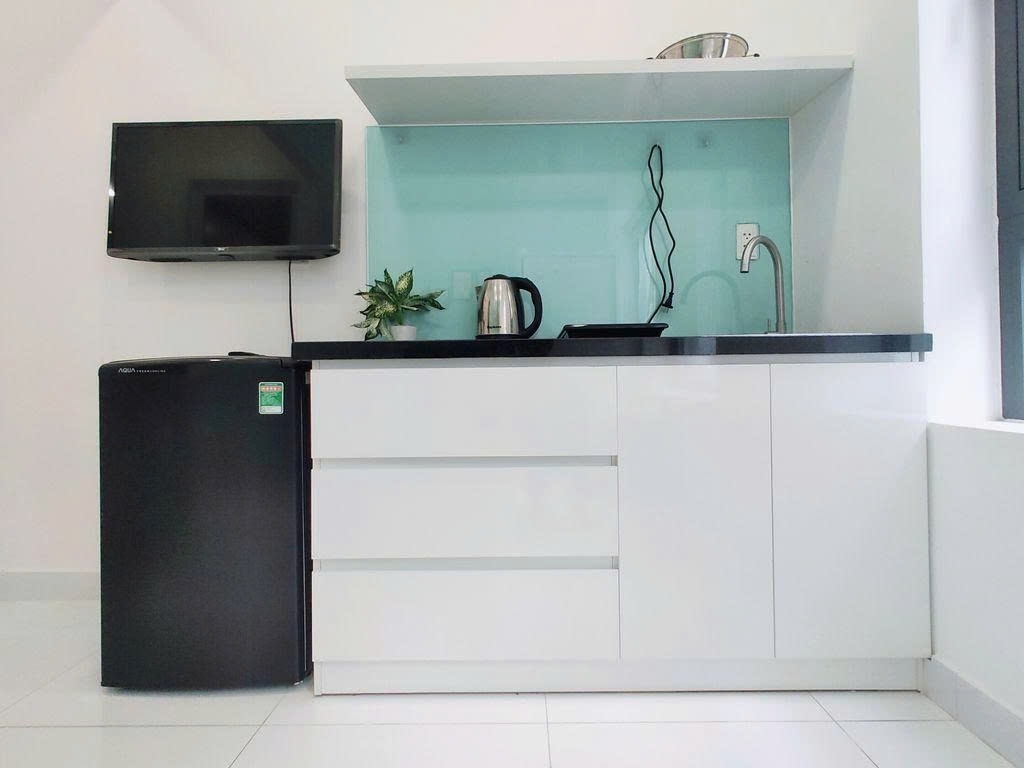 Phòng trọ Studio 15m2 tại PTC House 1 Phó Đức Chính - Quận 1 - Phòng bếp