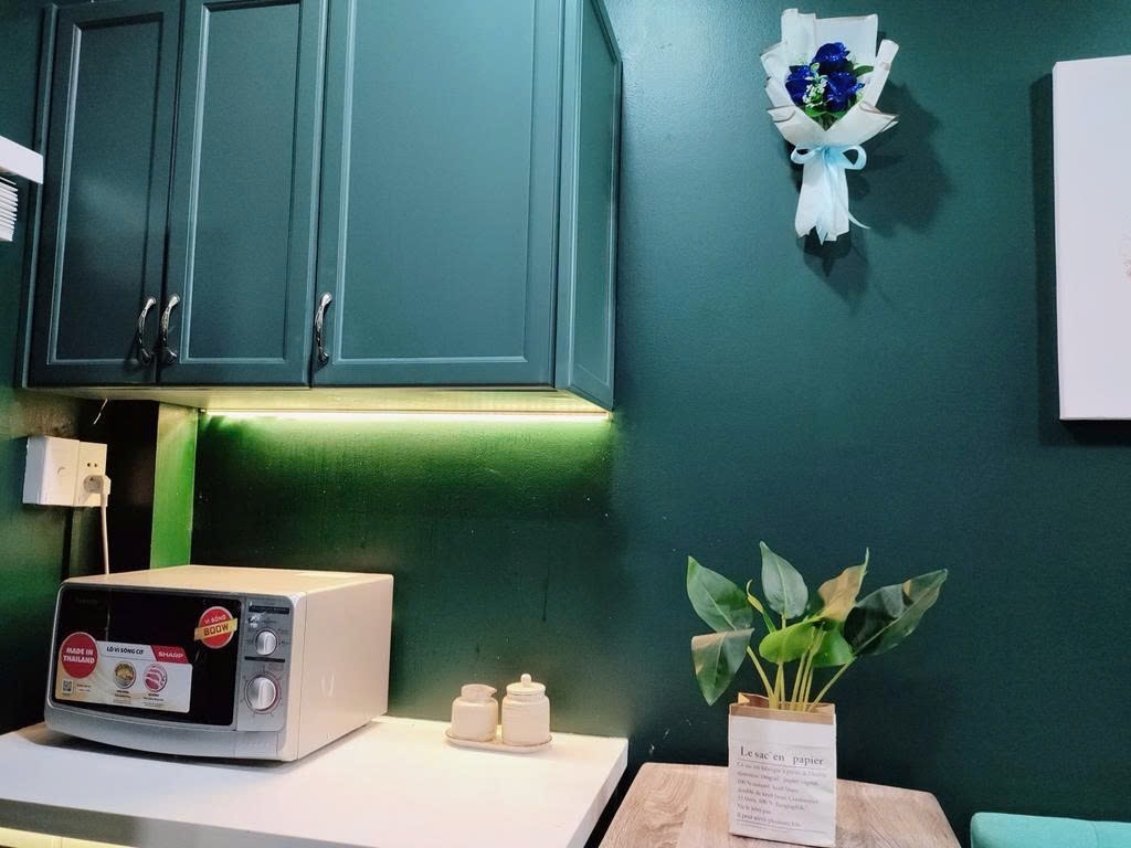 Phòng trọ Studio 20m2 tại PTC House Nguyễn Trãi 3 - Quận 1 - Phòng bếp