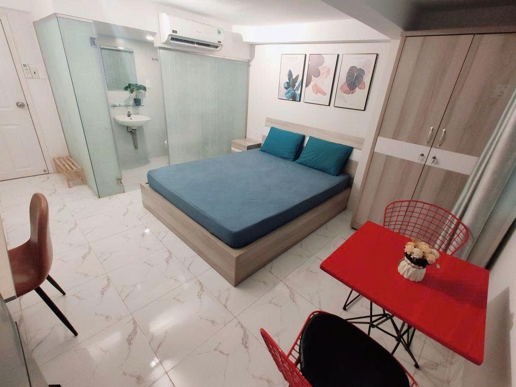 Phòng trọ Studio 25m2 tại PTC House Calmette - Quận 1 - Phòng ngủ