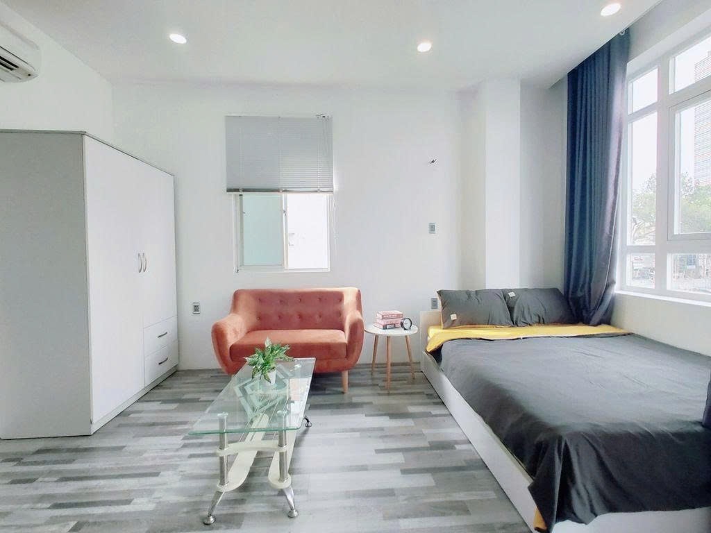 Phòng trọ Studio 25m2 tại PTC House Hồ Hảo Hớn 1- Quận 1 - Phòng ngủ