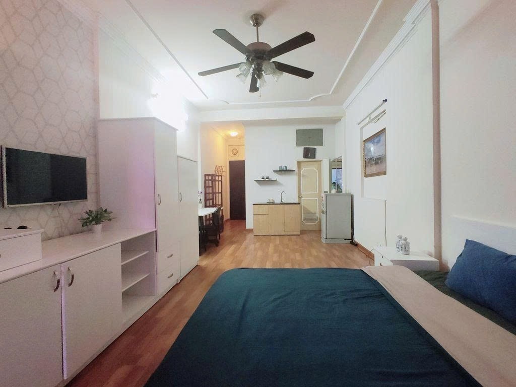 Phòng trọ Studio 40m2 tại PTC House 1 Cách Mạng Tháng 8 - Quận 1 - Phòng ngủ