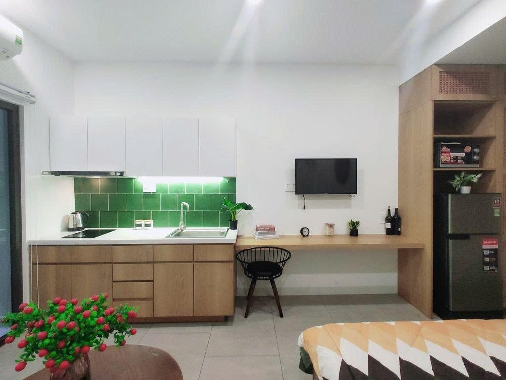 Phòng trọ Studio 40m2 tại PTC House Nguyễn Thái Bình 1 - Quận 1 - Phòng bếp