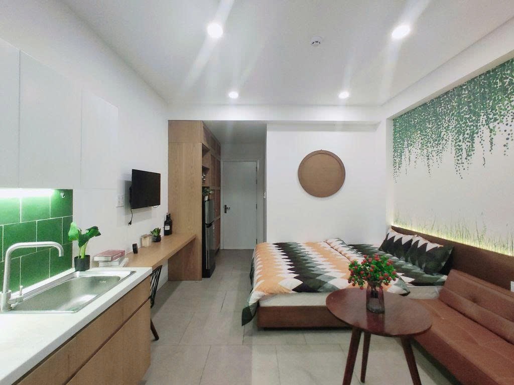 Phòng trọ Studio 40m2 tại PTC House Nguyễn Thái Bình 1 - Quận 1 - Phòng ngủ