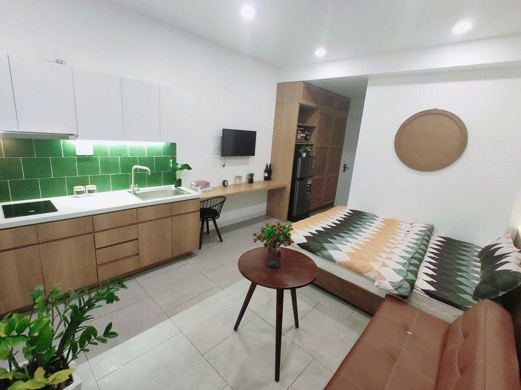 Phòng trọ Studio 40m2 tại PTC House Nguyễn Thái Bình 1 - Quận 1 - Góc làm việc