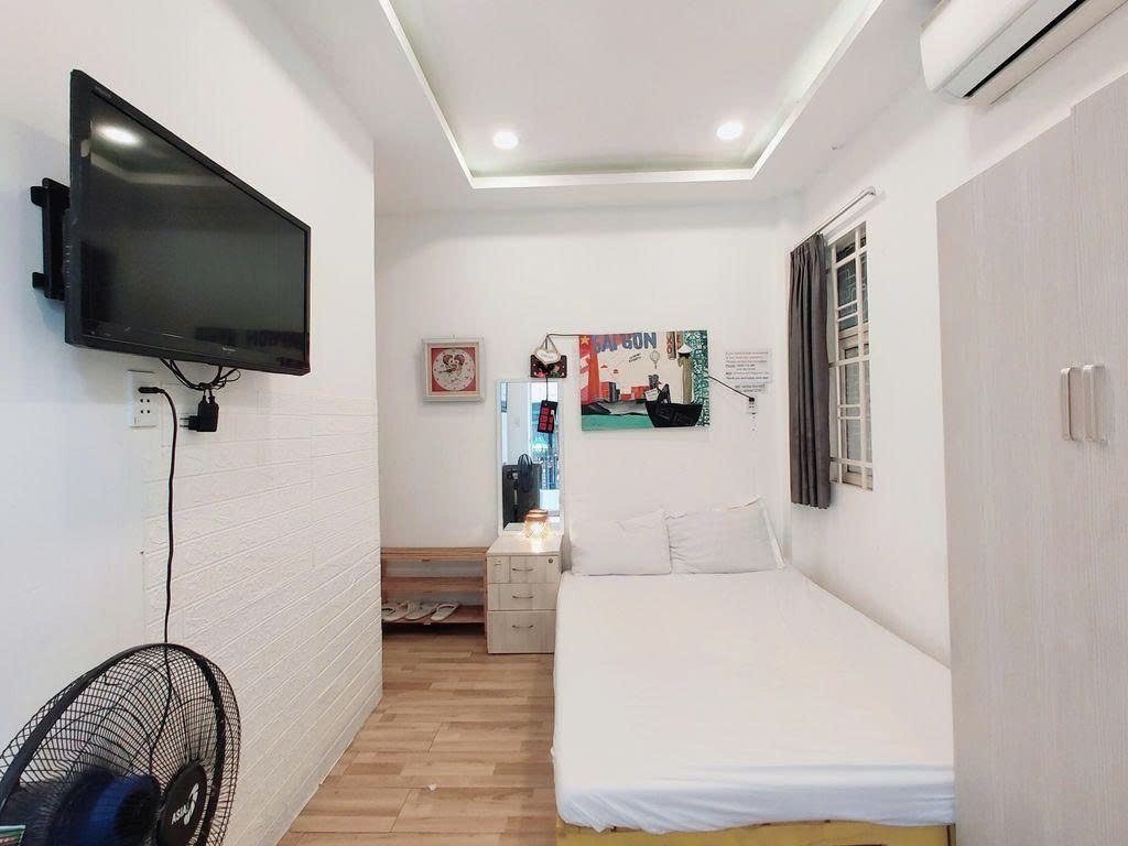 Phòng trọ Studio 15m2 tại PTC House Cống Quỳnh 1- Quận 1 - Phòng ngủ