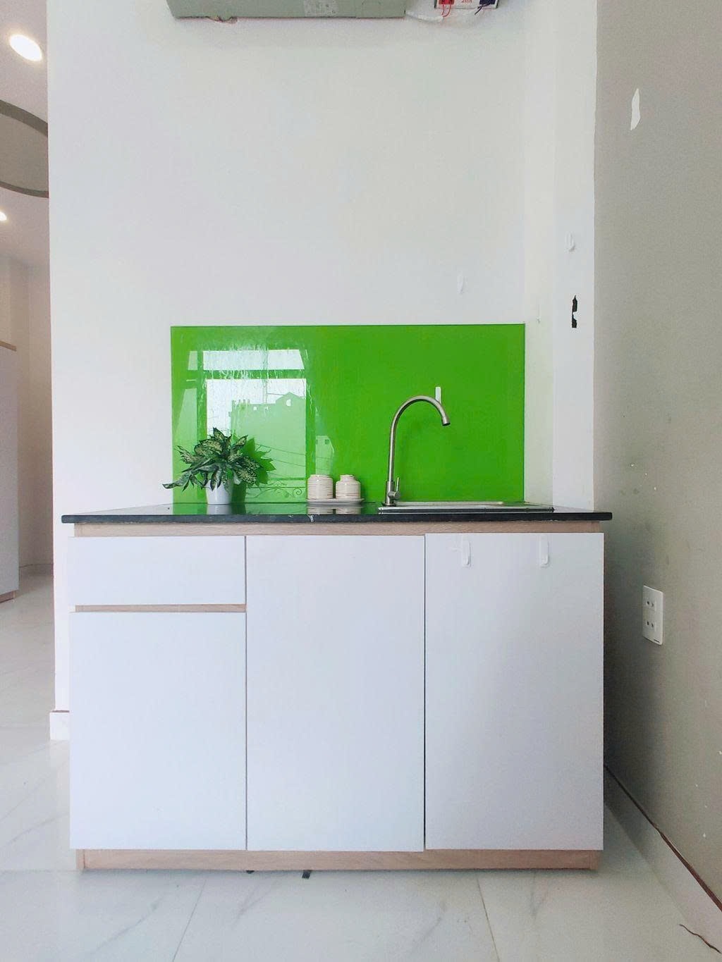 Phòng trọ Studio 30m2 tại PTC House 2 Trần Bình Trọng - Bình Thạnh - Phòng bếp