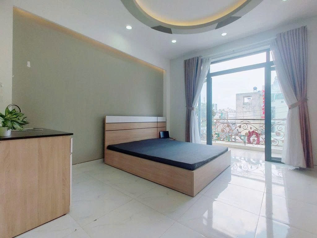 Phòng trọ Studio 30m2 tại PTC House 2 Trần Bình Trọng - Bình Thạnh - Phòng ngủ