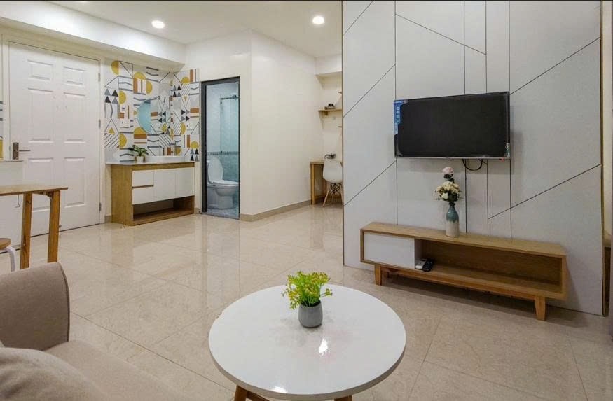 Phòng trọ Studio 35m2 tại PTC House 8 Trần Xuân Soạn - Quận 7 - Phòng khách