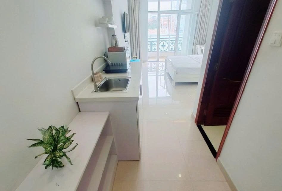 Phòng trọ Studio 30m2 tại PTC House 1 Đề Thám - Quận 1 - Phòng bếp