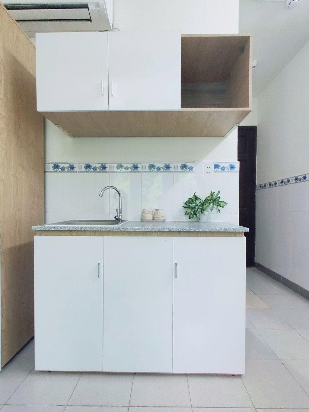 Phòng trọ Studio 20m2 tại PTC House  Xuân Diệu - Tân Bình - Phòng bếp