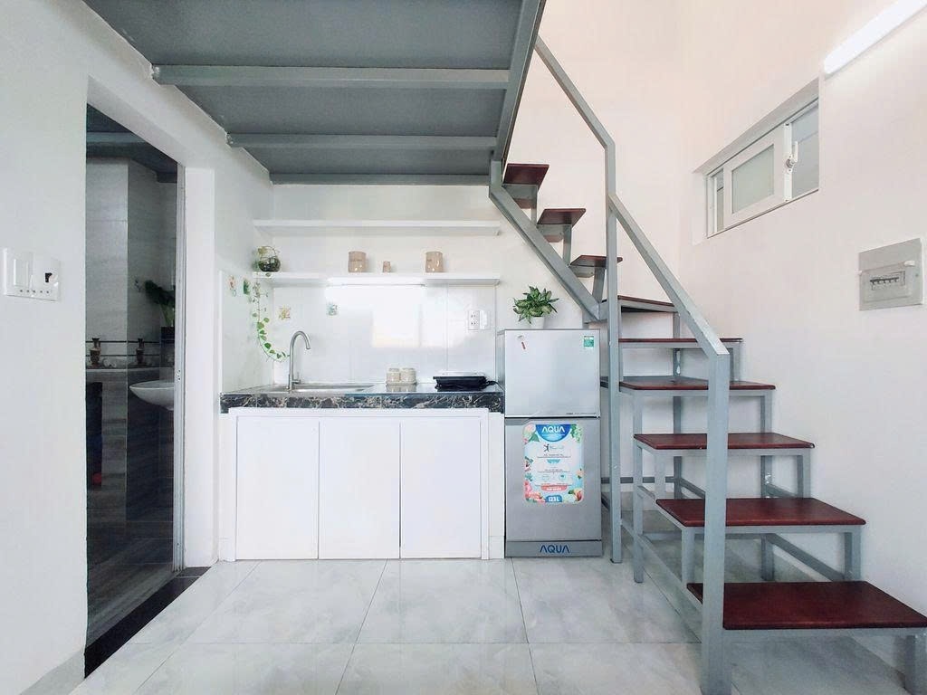 Phòng trọ Duplex 12m2 tại PTC House Đường Số 1 - Quận 7 - Phòng bếp