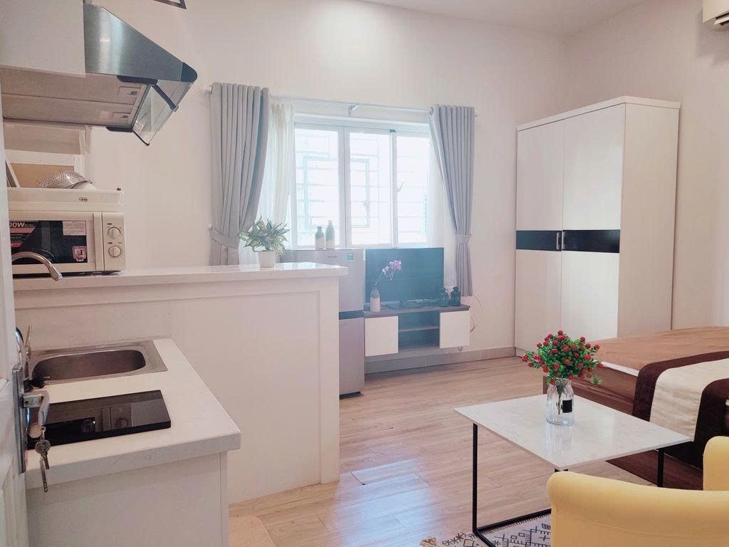 Phòng trọ Studio 25m2 tại PTC House 2 Trần Đình Xu - Quận 1 - Phòng khách