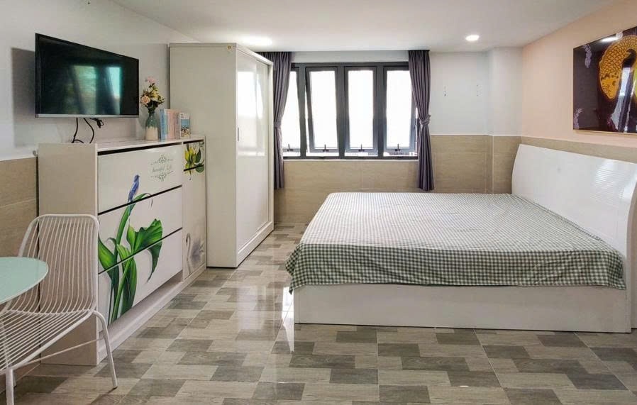 Phòng trọ Studio 16m2 tại PTC House 1 Đường số 4 - Quận 7 - Phòng ngủ