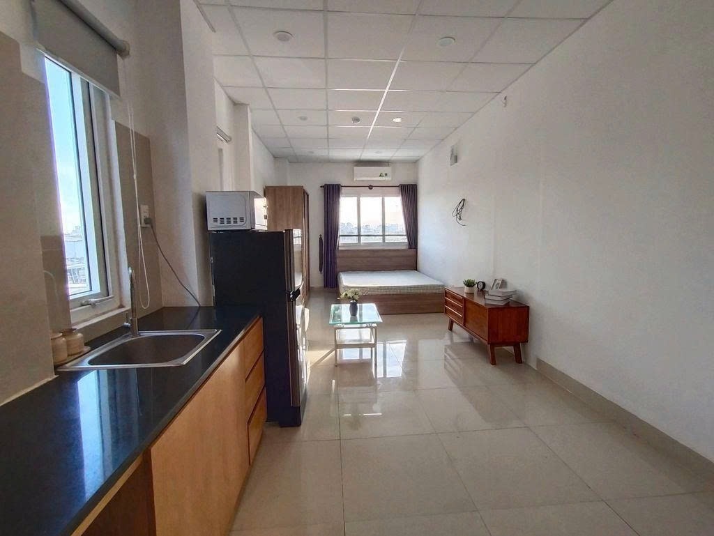 Phòng trọ Studio 30m2 tại PTC House Nguyễn Khoái - Quận 4 - Phòng ngủ