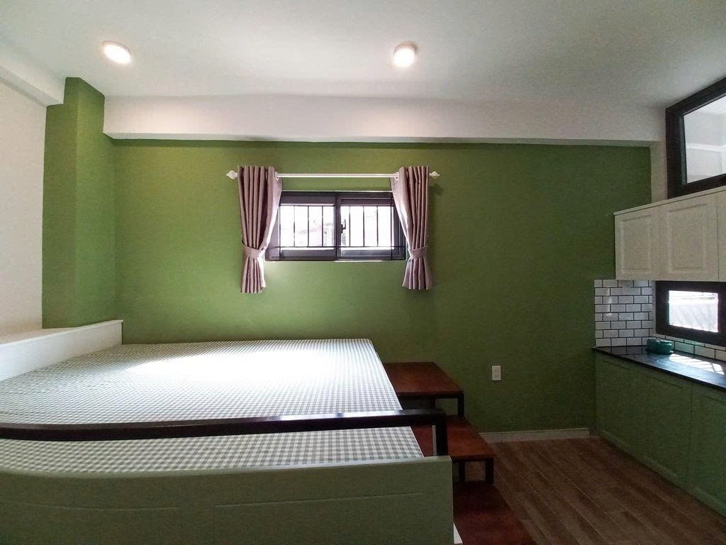 Phòng trọ Studio 20m2 tại PTC House Đường Phú Thuận - Quận 7 - Phòng ngủ