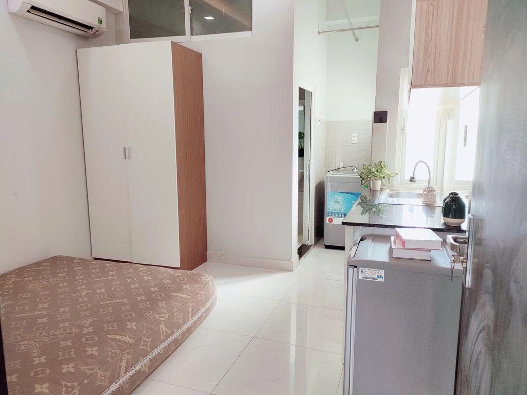 Phòng trọ Studio 15m2 tại PTC House 2 Nguyễn Thị Thập - Quận 7 - Phòng ngủ