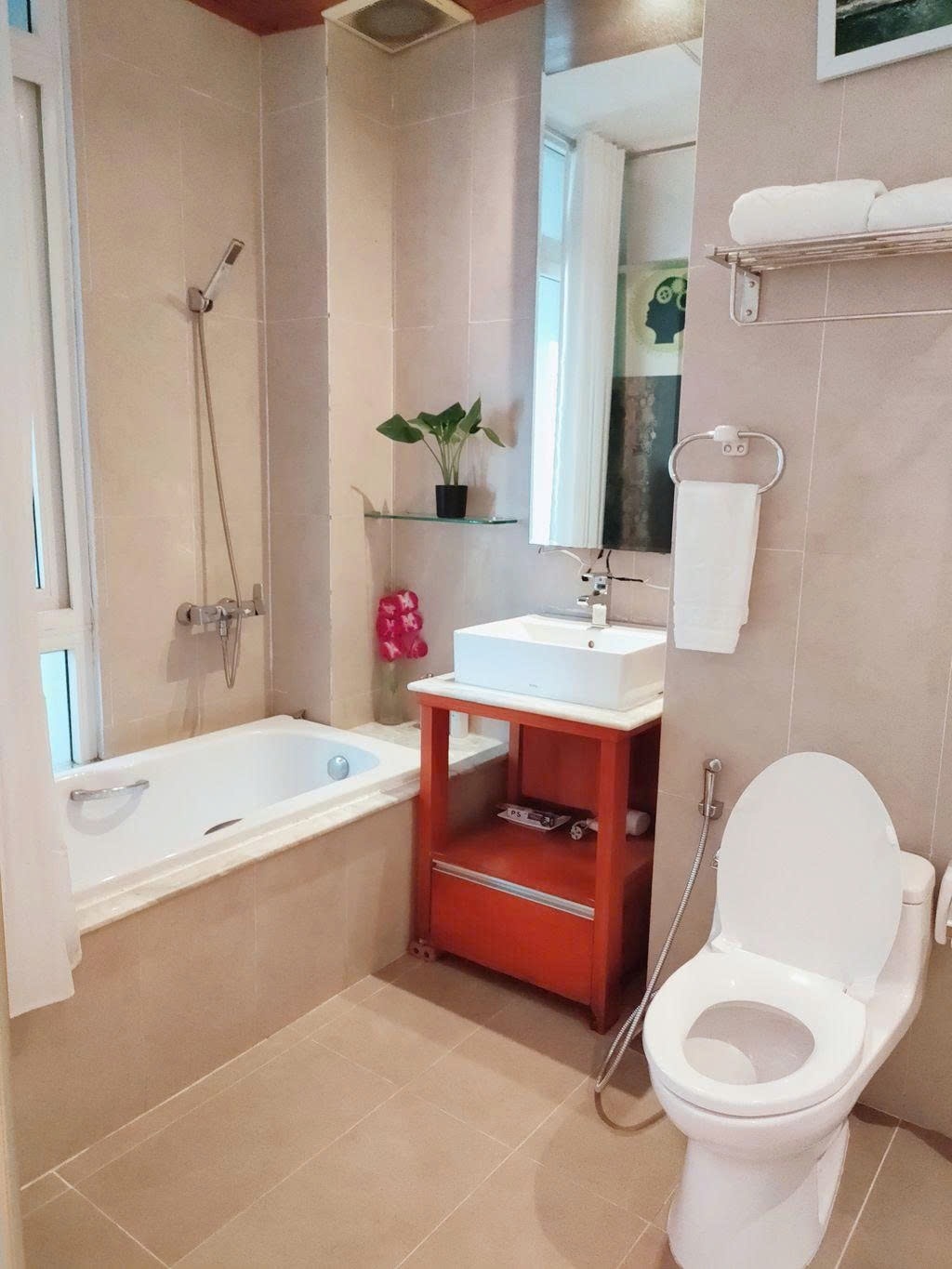 Phòng trọ Studio 40m2 tại PTC House 1 Trương Định - Quận 3 - Phòng tắm