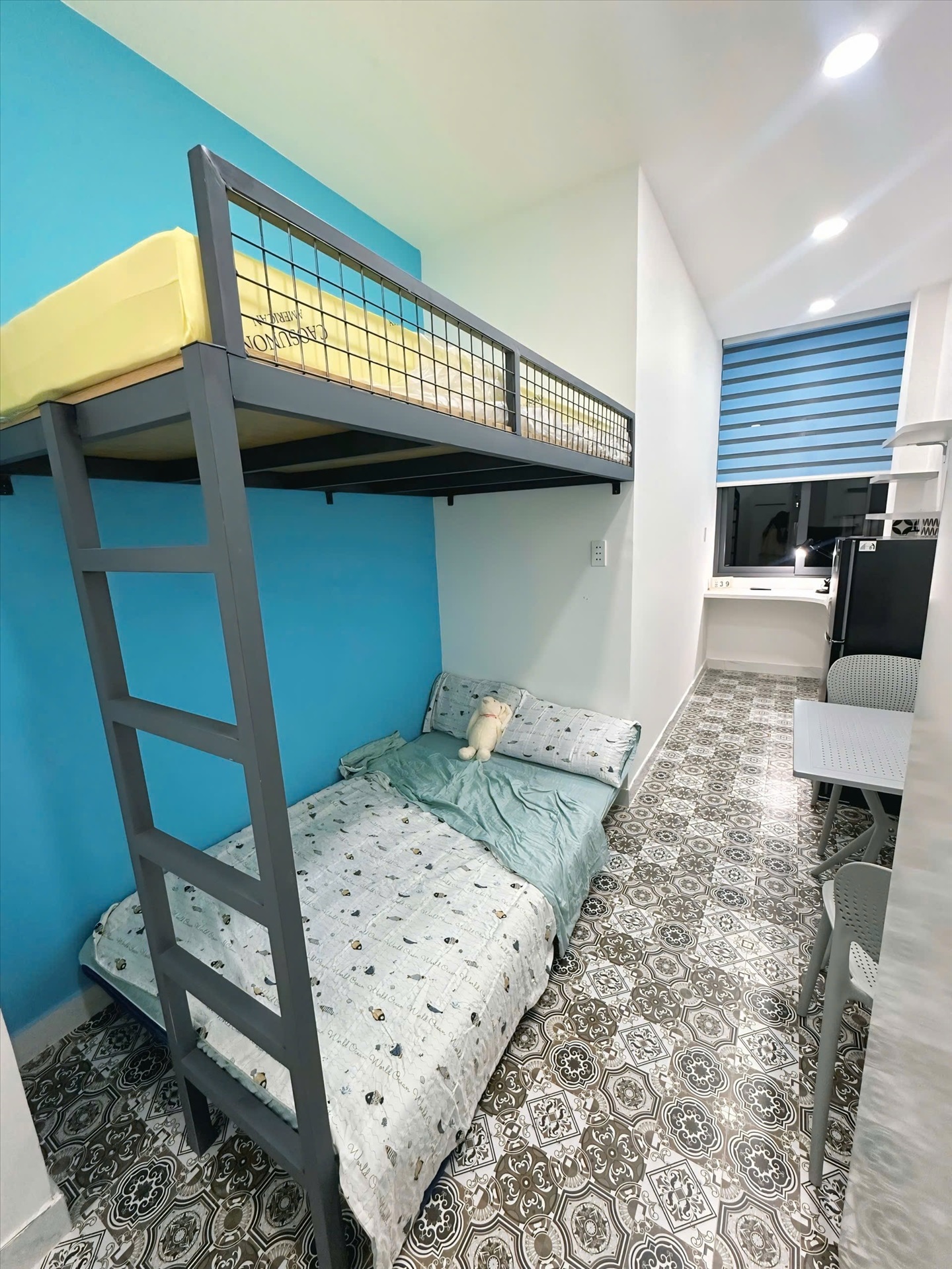 Phòng trọ Studio 18m2 tại AD House Hoàng Sa - Tân Bình - Phòng ngủ