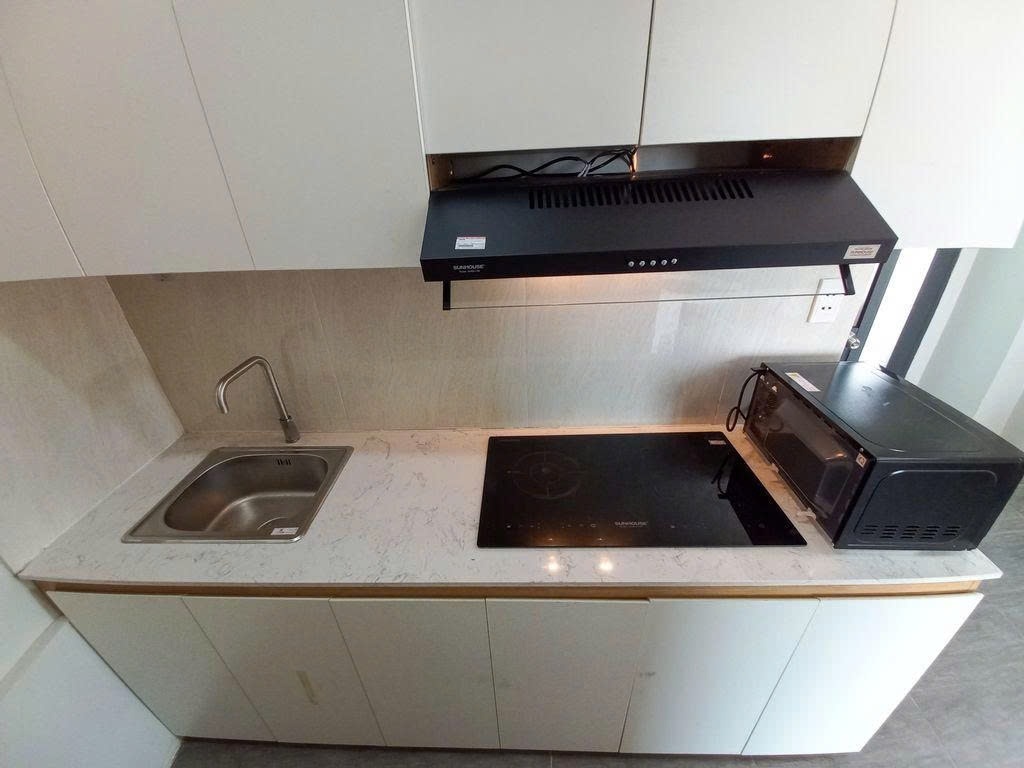 Phòng trọ Studio 25m2 tại PTC House Trường Sơn - Tân Bình - Phòng bếp