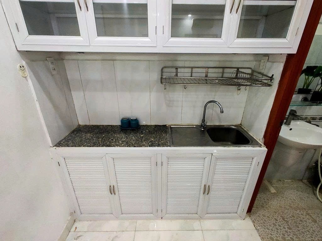Phòng trọ Studio 20m2 tại PTC House 4 Cộng Hoà - Tân Bình - Phòng bếp