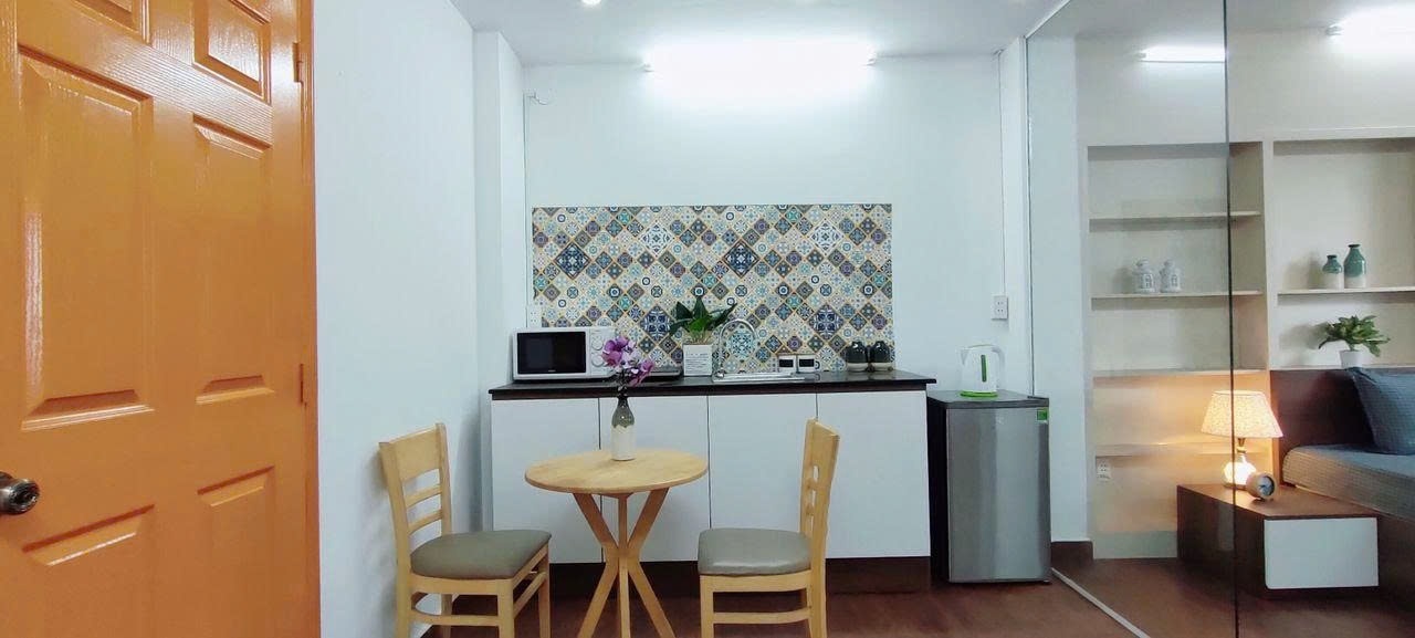 Phòng trọ Studio 30m2 tại PTC House 1 Trần Quang Khải - Quận 1 - Phòng bếp