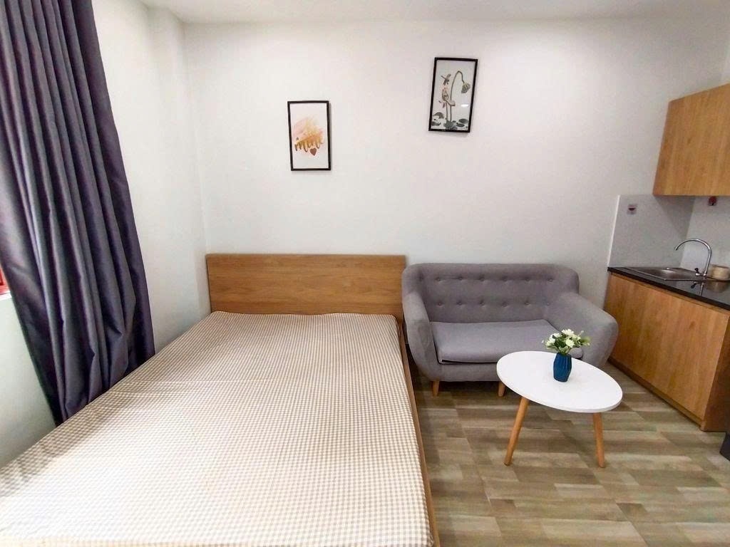 Phòng trọ Studio 30m2 tại PTC House Tôn Thất Đạm - Quận 1 - Phòng ngủ