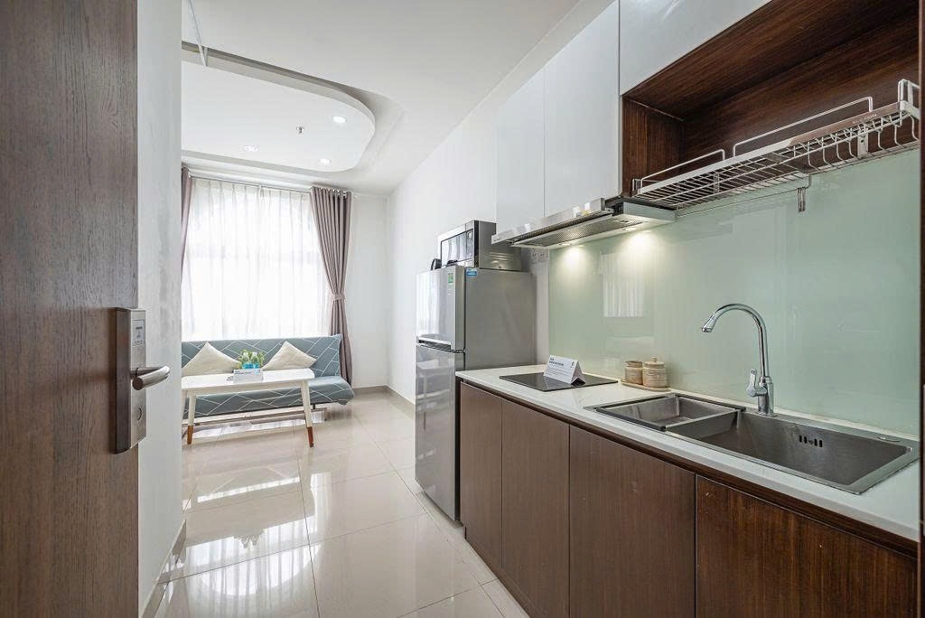 Phòng trọ Studio 18m2 tại PTC House 4 Nguyễn Thị Thập - Quận 7 - Phòng bếp