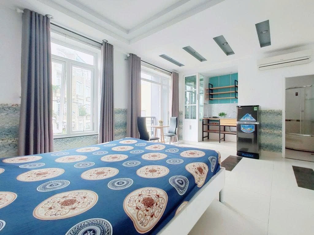 Phòng trọ Studio 25m2 tại PTC House Dạ Nam - Quận 8 - Phòng ngủ