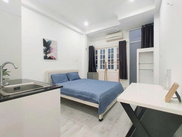 Phòng trọ Studio 25m2 tại PTC House 1 Lê Thánh Tôn - Quận 1 - Phòng ngủ
