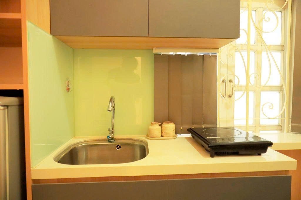 Phòng trọ Studio 20m2 tại PTC House 3 Cách Mạng Tháng 8 - Quận 1 - Phòng bếp
