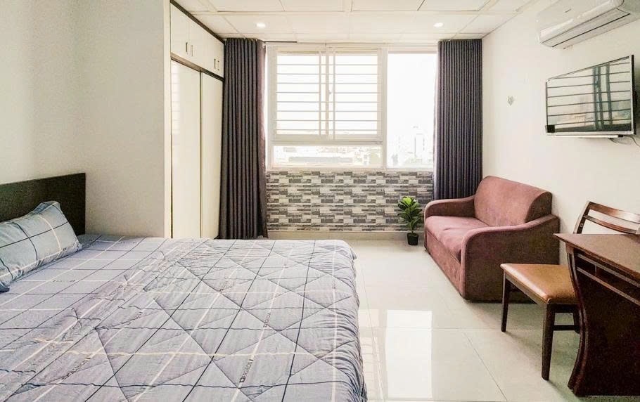 Phòng trọ Studio 15m2 tại PTC House 1 Đường số 13 - Quận 7 - Phòng ngủ