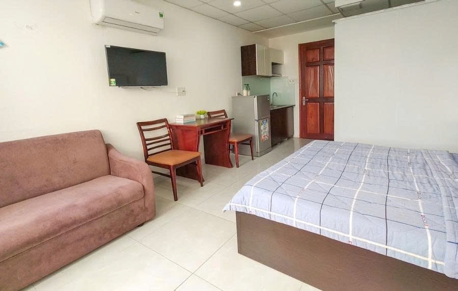 Phòng trọ Studio 15m2 tại PTC House 1 Đường số 13 - Quận 7 - Phòng ngủ