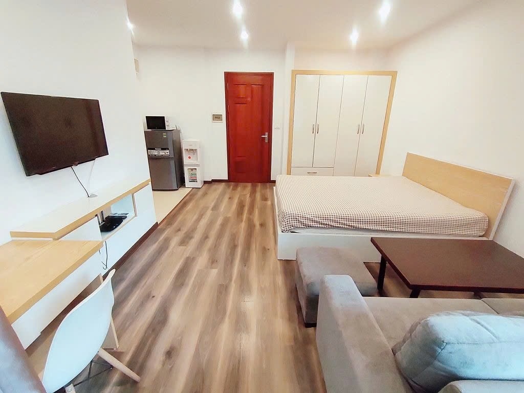 Phòng trọ Studio 40m2 tại PTC House Nguyễn Văn Huyên - Cầu Giấy - Phòng ngủ
