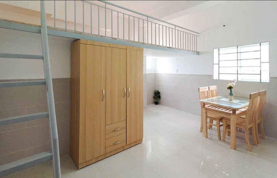 Phòng trọ Duplex 16m2 tại PTC House 2 Lý Phục Man - Quận 7 - Phòng ngủ