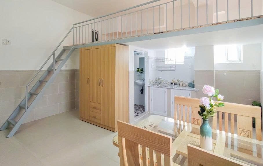 Phòng trọ Duplex 16m2 tại PTC House 2 Lý Phục Man - Quận 7 - Phòng ngủ