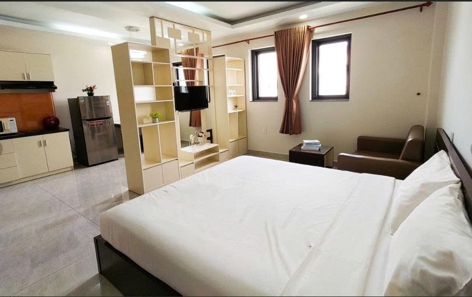 Phòng trọ Studio 25m2 tại PTC House 3 Phan Khiêm Ích - Quận 7 - Phòng ngủ