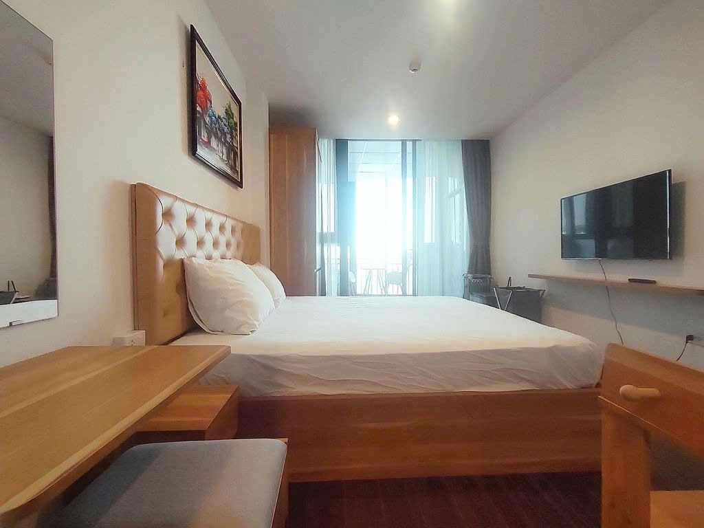 Phòng trọ Studio 30m2 tại PTC House Trấn Vũ - Ba Đình - Phòng ngủ
