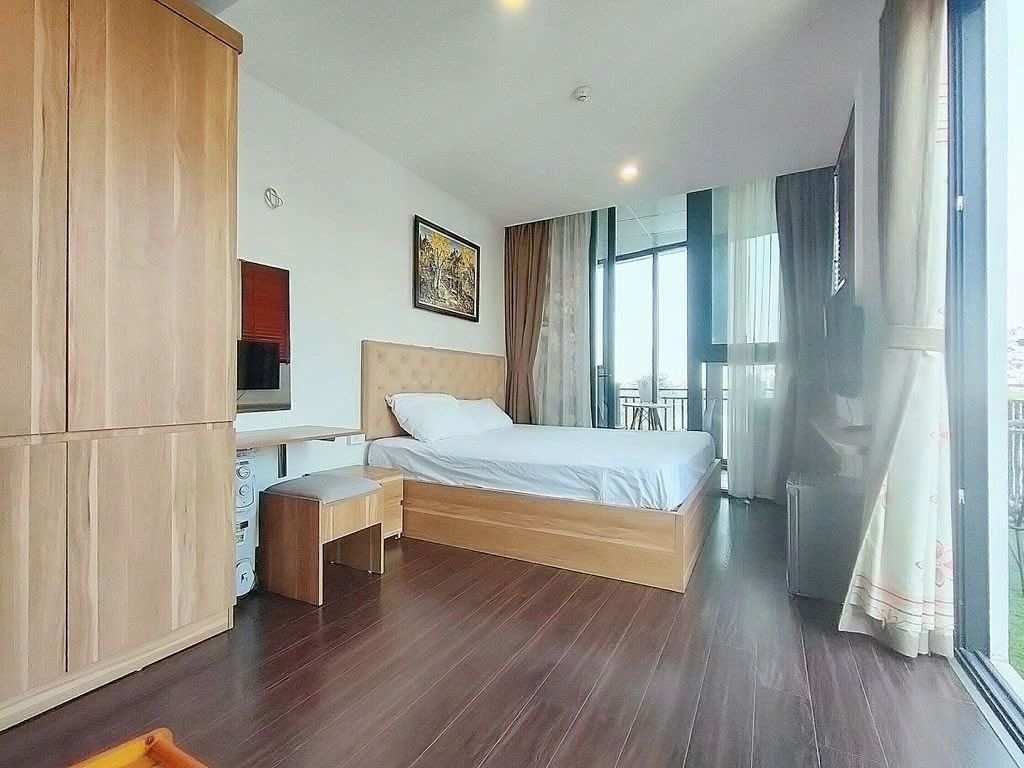 Phòng trọ Studio 30m2 tại PTC House Trấn Vũ - Ba Đình - Phòng ngủ