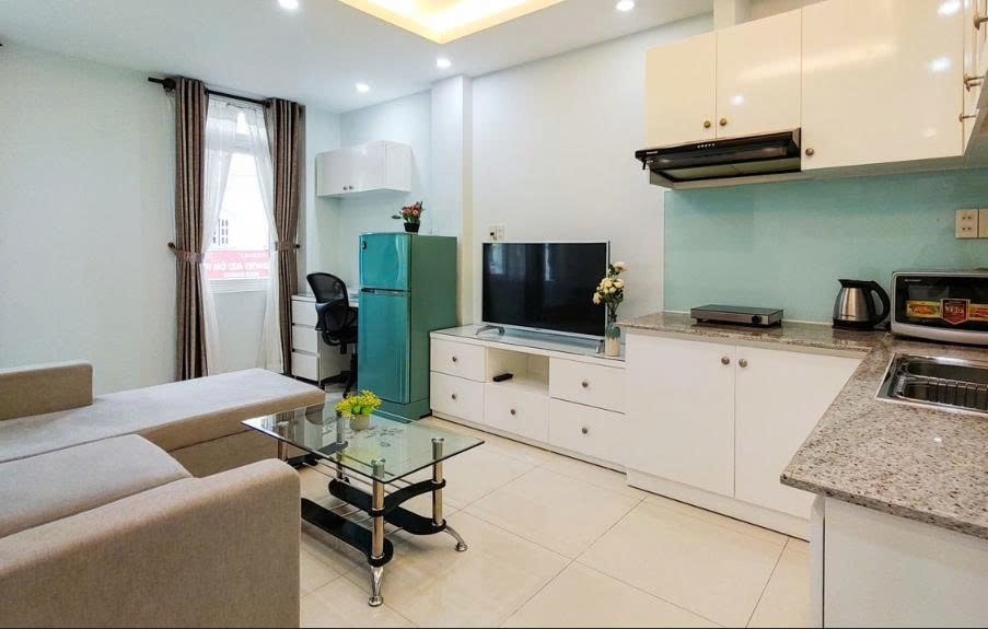 Phòng trọ 1 Phòng ngủ 30m2 tại PTC House Đường Hưng Gia 2 - Quận 7 - Phòng khách