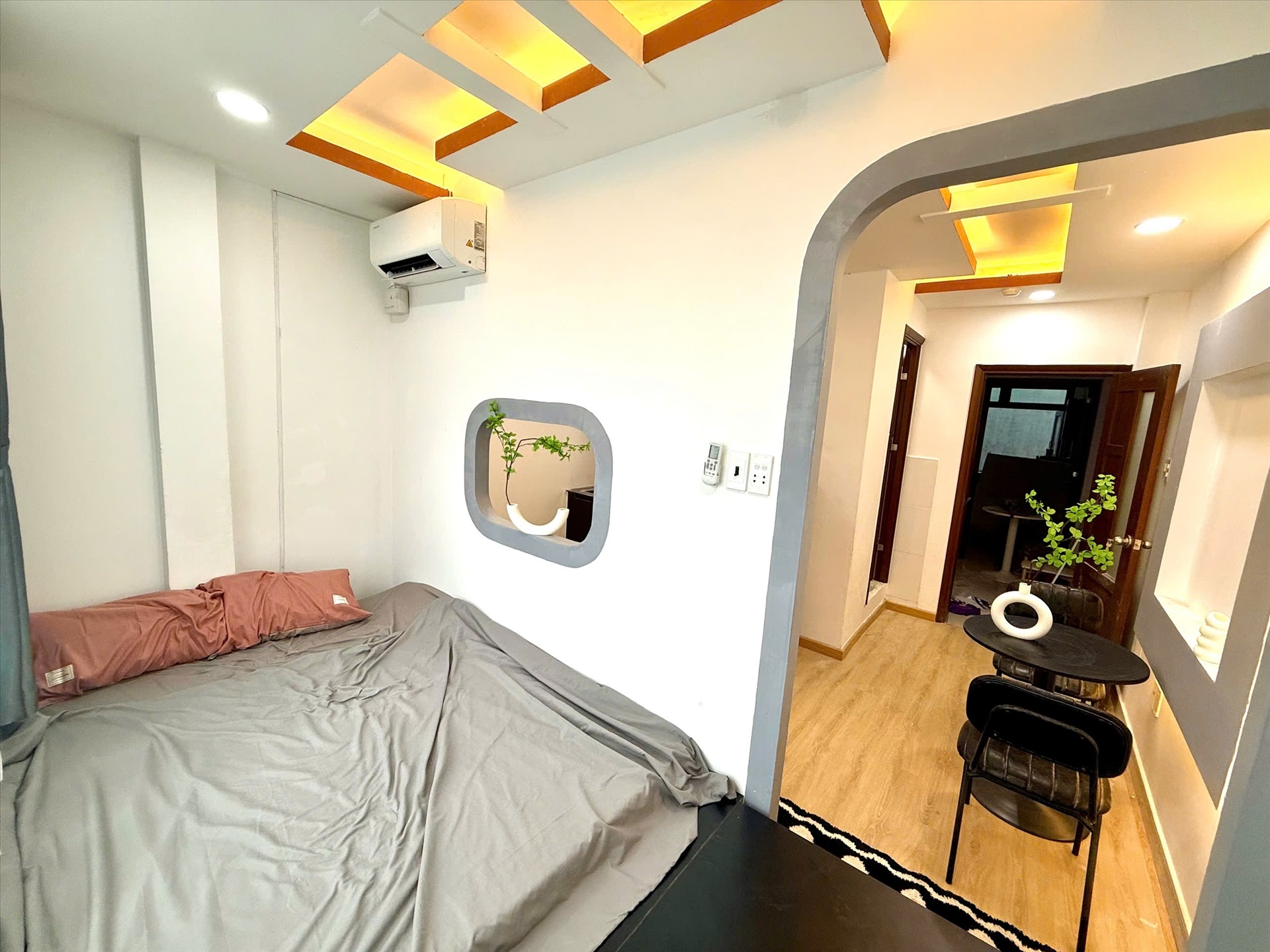 Phòng trọ Studio 35m2 tại Quân Home Lạc Long Quân - Tân Bình - Phòng ngủ