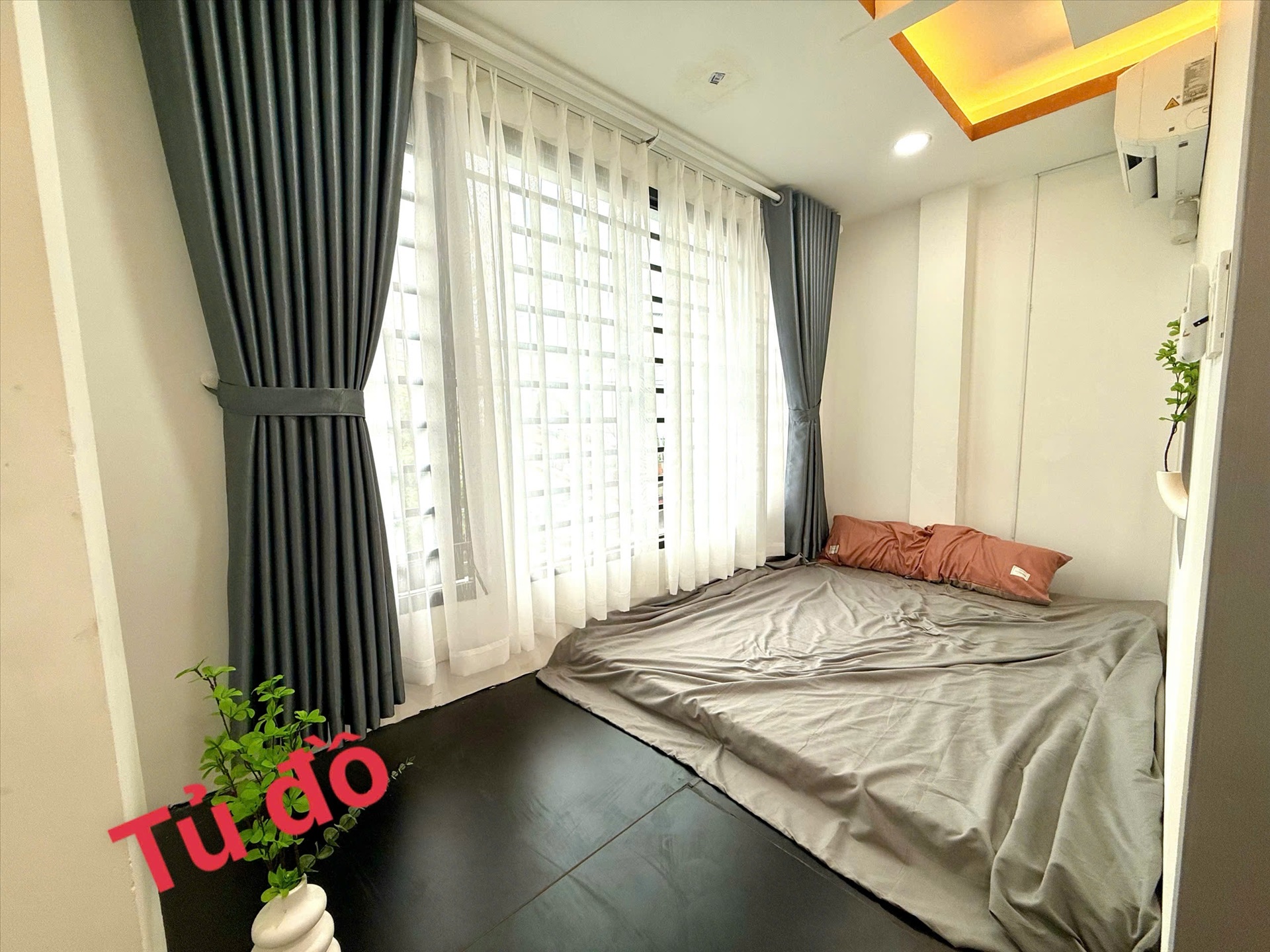 Phòng trọ Studio 35m2 tại Quân Home Lạc Long Quân - Tân Bình - Phòng ngủ