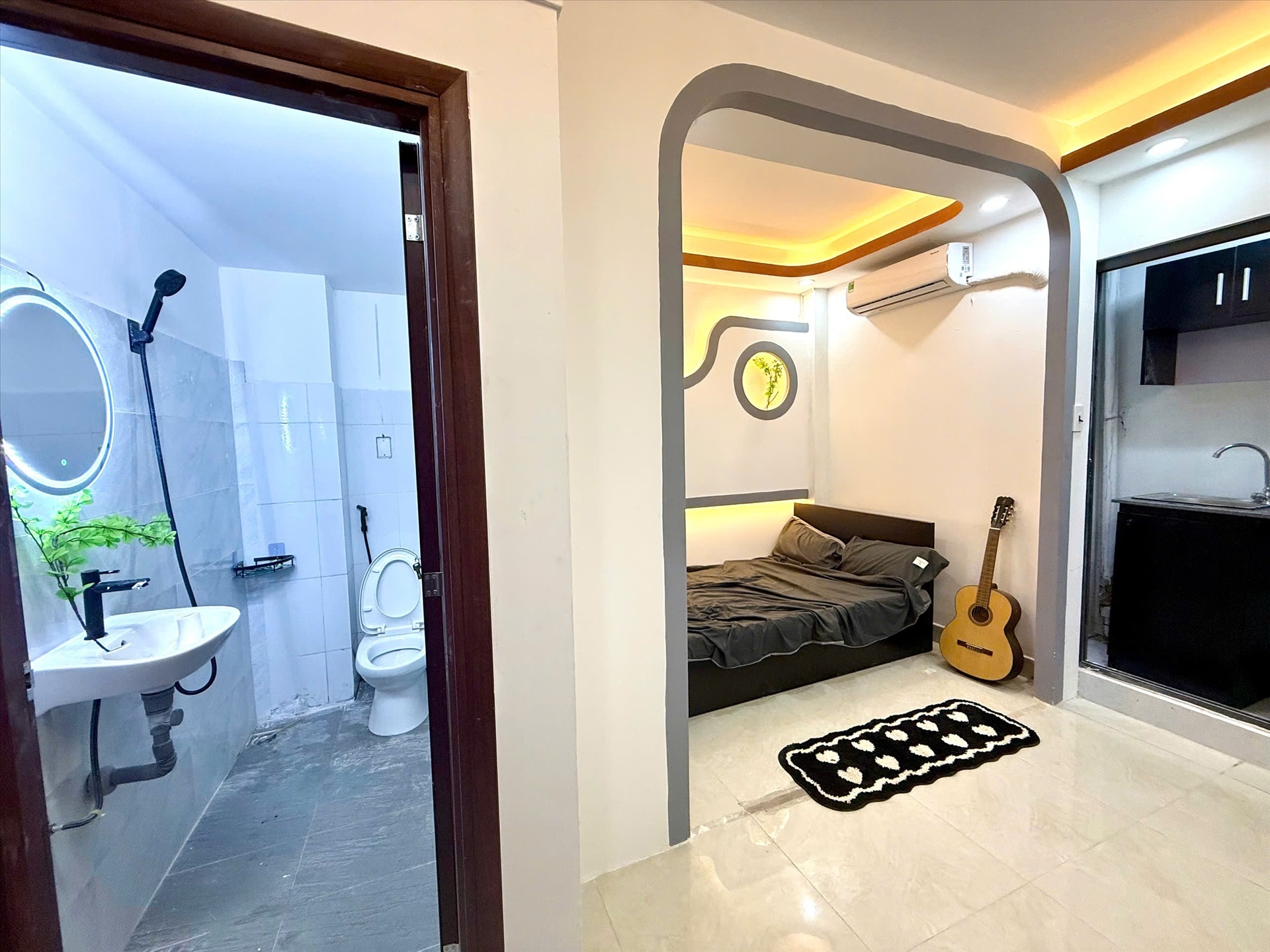 Phòng trọ 1 Phòng ngủ 37m2 tại Quân Home Lạc Long Quân - Tân Bình - Phòng ngủ