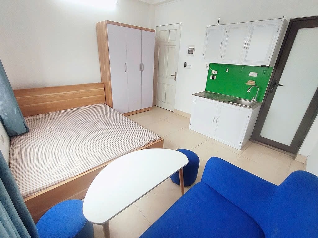 Phòng trọ Studio 20m2 tại PTC House Trương Định - Hai Bà Trưng - Phòng ngủ