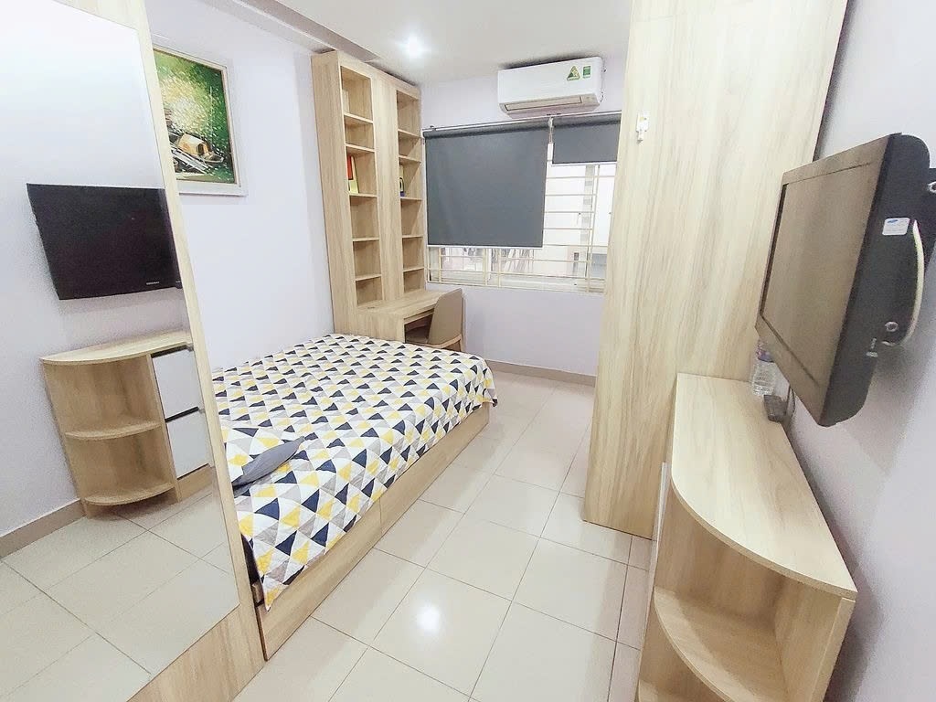 Phòng trọ Studio 20m2 tại PTC House Nguyễn Phúc Lai - Đống Đa - Phòng ngủ