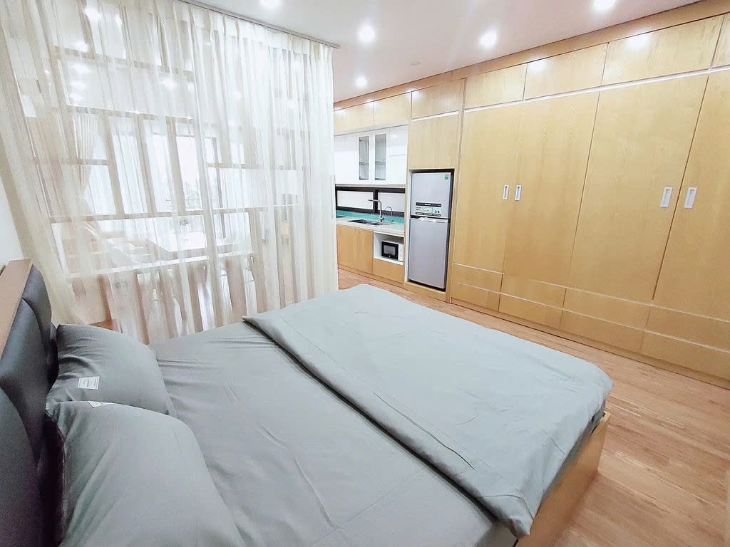 Phòng trọ Studio 55m2 tại PTC House Nhật Chiêu - Tây Hồ  - Phòng ngủ