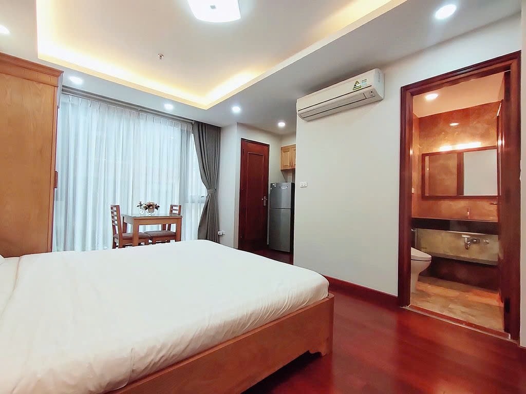 Phòng trọ Studio 35m2 tại PTC House Kim Mã - Ba Đình  - Phòng ngủ